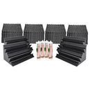 Power Acoustics - STUDIO FOAM KIT V1 - Foam pack specially designed to treat the acoustics of a project studio or home studio, 4 x FOAM 100 + 2 x FOAM BASS 60 + 4 x neoprene glue tubes