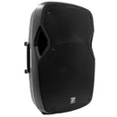 PS15A-BT - 450 W 2-way ABS active loudspeaker, 15" woofer, 1" tweeter, 1 MIC input, 1 line input and 1 link output,  USB / SDHC reader and Bluetooth receiver