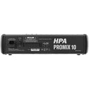 Promix 10 - 10-channel analog mixer with multi-effects and USB 2.0 connectivity, 8 MIC inputs with +48 V Phantom power, 6 line inputs and 2 stereo inputs, USB recorder and MP3, Bluetooth and SD player