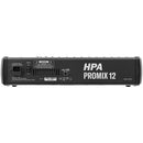 Promix 12 - 12-channel analog mixer with multi-effects and USB 2.0 connectivity, 10 MIC inputs with +48 V Phantom power, 8 line inputs and 2 stereo inputs, USB recorder and MP3, Bluetooth and SD player