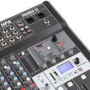 Promix 12 - 12-channel analog mixer with multi-effects and USB 2.0 connectivity, 10 MIC inputs with +48 V Phantom power, 8 line inputs and 2 stereo inputs, USB recorder and MP3, Bluetooth and SD player
