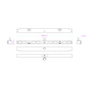 Yes Tech - Metal hanging beam for MT series LED display, lenght 0.9 m