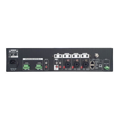 Rondson - 2 x 120 W, 100 V, 2-zone matrix amplifier, FM tuner module and MP3, USB and SD player, Bluetooth receiver