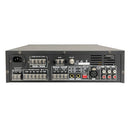 AM-120-2Z - 120 W RMS, 2-zone receiver / mixer for 70 / 100 V lines or low impedences, 2 adjustable zones, AM / FM tuner and USB / SD / Bluetooth player, LCD display, remote control