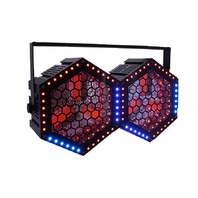 PAR 2BEE - Pack 2 retro LED spotlights 3 x 50 W COB + 36 RGB LEDs