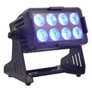 EGO Professional - Kit 4 x battery powered IP65 spotlight - floodlight, 8 x 10 W RGBW 4-in-1 LEDs + flight case