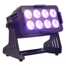 EGO Professional - Battery powered IP65 Spotlight 8x10 set 4 + flight - Kit 4 x battery powered IP65 spotlight - floodlight, 8 x 10 W RGBW 4-in-1 LEDs + flight case