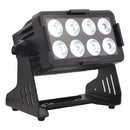 EGO Professional - Battery powered IP65 Spotlight 8x10 set 4 + flight - Kit 4 x battery powered IP65 spotlight - floodlight, 8 x 10 W RGBW 4-in-1 LEDs + flight case