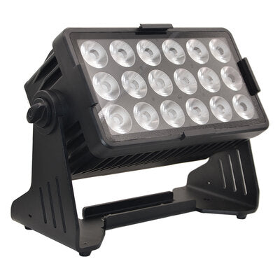 EGO Professional - Kit 4 x battery powered IP65 spotlight - floodlight, 18 x 10 W RGBW 4-in-1 LEDs + flight case