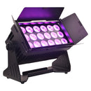 EGO Professional - Battery powered IP65 Spotlight 18x10 set 4 +flight - Kit 4 x battery powered IP65 spotlight - floodlight, 18 x 10 W RGBW 4-in-1 LEDs + flight case