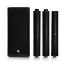 Line Two - 1000 W wooden line array coloum + subwoofer system, 2 x 8" LF + 8 x 3", DSP, 4 channel mixer, Bluetooth receiver