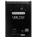 Line Two - 1000 W wooden line array coloum + subwoofer system, 2 x 8" LF + 8 x 3", DSP, 4 channel mixer, Bluetooth receiver