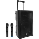 Mobile Pro 15 - 600 W battery powered portable PA system, 15" LF + 3.2" HF, Bluetooth, USB key reader