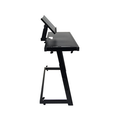 DJ TABLE 130 - DJ table, 130 x 45 x 65 - 90 cm,  ideal for 2 CDJ 3000 players / turntable + 1 mixer