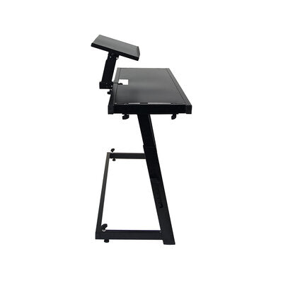 DJ TABLE 130 - DJ table, 130 x 45 x 65 - 90 cm,  ideal for 2 CDJ 3000 players / turntable + 1 mixer