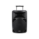 BE 9700 PT V2 - 200 W + 120 W portable PA system with MP3 / SD / USB / DIVX / Bluetooth / CD player + 2 UHF handheld & headworn microphones, battery powered