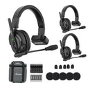 ACCSOON - CoMo (1H2R) - Host headset + 2  remote headsets of the CoMo wireless Intercom system, 1.9 GHz full-duplex, 400 m range