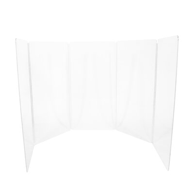 DRUMS SHIELD 5-120 - Plexi battery pack, acrylic screen made up of 5 panels designed for acoustic drums