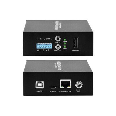 AVMaster-4KUltra-E - HDMI 2.0 to Dante AV encoder, 4K resolution, 8 ms latency, PoE