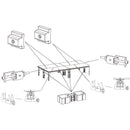 Contestage - PLTS-fc2  - Clamp for two square legs