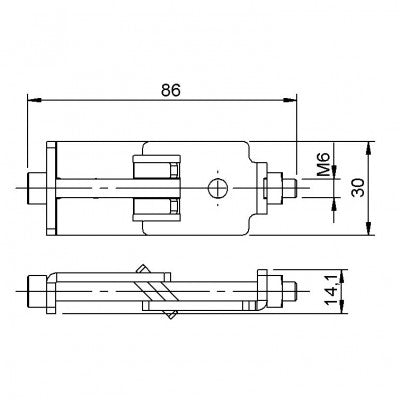 Contestage - PLT-j1  - Stage clamping clamp