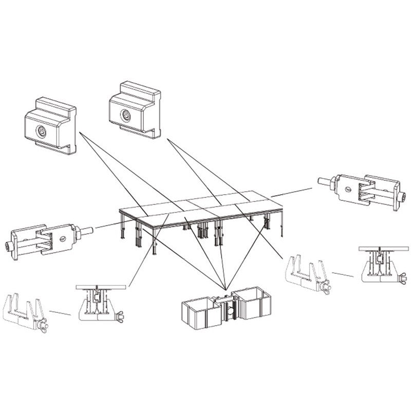 Contestage - PLT-j1  - Stage clamping clamp