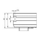 PLTS-1x0,5  - 1 m x 0.5 m antiskip platform, 750 kg/m2, black