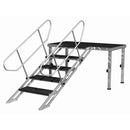 PLT-st80140  - 5-step stairs adjustable height from 0.8 m to 1.4 m