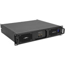 HYBRID-2C - 2 x 400 W RMS on 8 ohms hybrid Class-D power amplifier, low impedance and 100 V, parallel and bridge modes