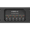 HYBRID-6C - 6 x 400 W RMS on 8 ohms hybrid Class-D power amplifier, low impedance and 100 V, parallel and bridge modes