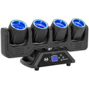 Beam-Line - LED Beam effect with color rings, 4 x 40 W RGBW LED Beam sources + 12 x SMD RGB 3-in-1 Halo sources, Strobe, DMX control