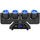Beam-Line - LED Beam effect with color rings, 4 x 40 W RGBW LED Beam sources + 12 x SMD RGB 3-in-1 Halo sources, Strobe, DMX control