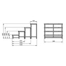 PLT-stm80  - 1 step modular stair - height 80 cm