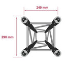 QUA29-200  - Square aluminium truss - W 290 mm L 200 cm