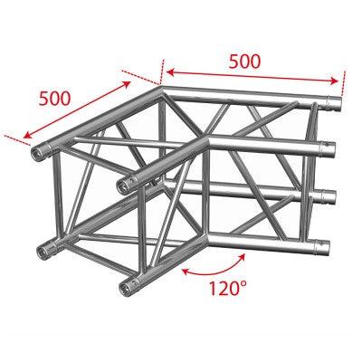 AGQUA-03  - Quatro angle - 50 cm 120° - 2 directions