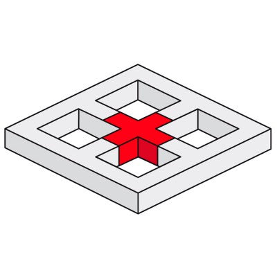 AGQUA-06  - Quatro angle - 90° -  4 directions