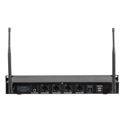 HF-PRO QUAD RECEIVER - 4-channel PLL / UHF wireless microphone receiver, 514 - 542 MHz, 4 x 100 frequencies available, dual LCD display