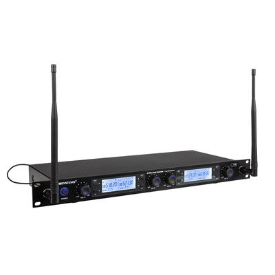 HF-PRO QUAD RECEIVER - 4-channel PLL / UHF wireless microphone receiver, 514 - 542 MHz, 4 x 100 frequencies available, dual LCD display