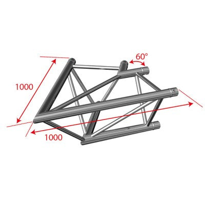 AG29-020  - Trio angle - 60° - 2 directions