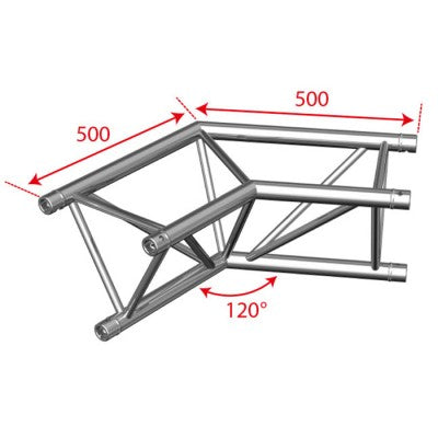 AG29-022  - Trio angle - 120° - 2 directions