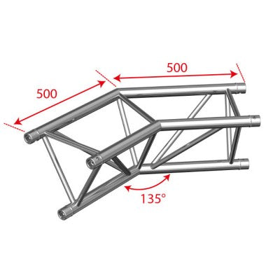 AG29-023  - Trio angle - 135° - 2 directions