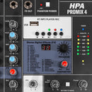 Promix 4 - Compact 4-channel analog mixing, MIC / line and stereo inputs, multi-effects, USB 2.0 connectivity and Bluetooth
