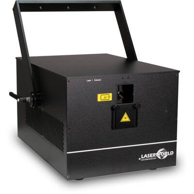 Laserworld - CS-24.000RGB ShowNET - 24,000 mW powerful semi-professional pure diode laser, ShowNET multi-control mainboard, DMX control, ILDA port