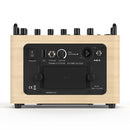 MUSICCUBE - 50 W mini multi-functional stereo PA loudspeaker, MIC and instrument inputs,  internal sound card, oak color
