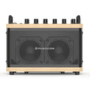 MUSICCUBE - Tiny Box D2 - Oak - 50 W mini multi-functional stereo PA loudspeaker, MIC and instrument inputs,  internal sound card, oak color