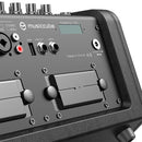 MUSICCUBE - 150 W multi-functional portable road-show loudspeaker, 4 input channels, 4 x 2" tweeter and 1 x 8" woofers, battery powered, black