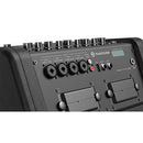 MUSICCUBE - 150 W multi-functional portable road-show loudspeaker, 4 input channels, 4 x 2" tweeter and 1 x 8" woofers, battery powered, black