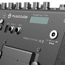 MUSICCUBE - 150 W multi-functional portable road-show loudspeaker, 4 input channels, 4 x 2" tweeter and 1 x 8" woofers, battery powered, black