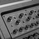 MUSICCUBE - 150 W multi-functional portable road-show loudspeaker, 4 input channels, 4 x 2" tweeter and 1 x 8" woofers, battery powered, black