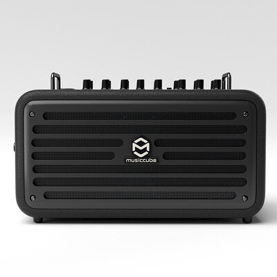 MUSICCUBE - 120 W Class-D stereo multifunction loudspeaker designed for high-standard sound reinforcement, DSP, 2 speakers, black